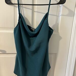 Gilli Teal Cowl Neck Camisole